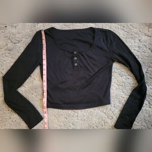 Black Long Sleeve Women's Top